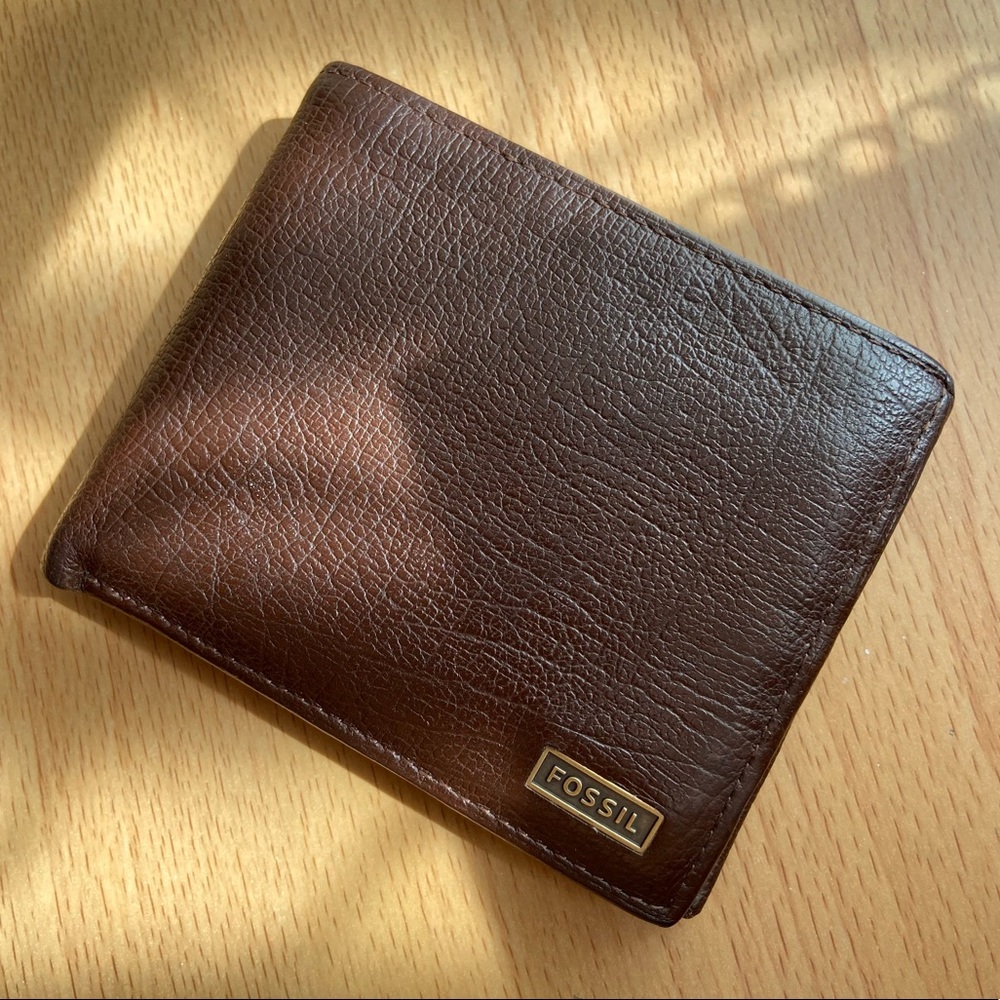 NEW! FOSSIL | Leather Coin Pocket Bifold